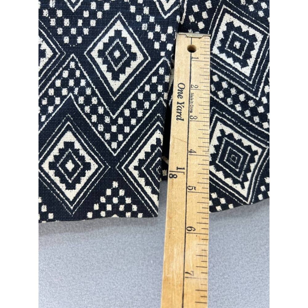 J. Crew The Pencil Skirt Women's Size 4 Aztec Print Lined Cotton Preppy - Picture 7 of 9